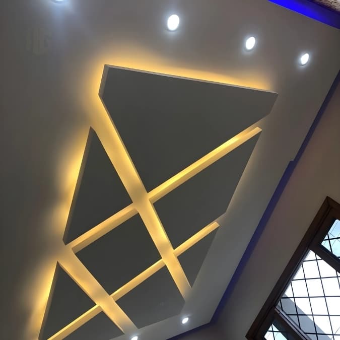 Ambiente moderno com gesso e drywall da House Gesso