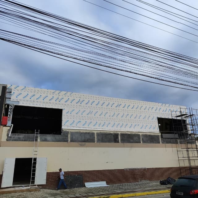 Durante a obra